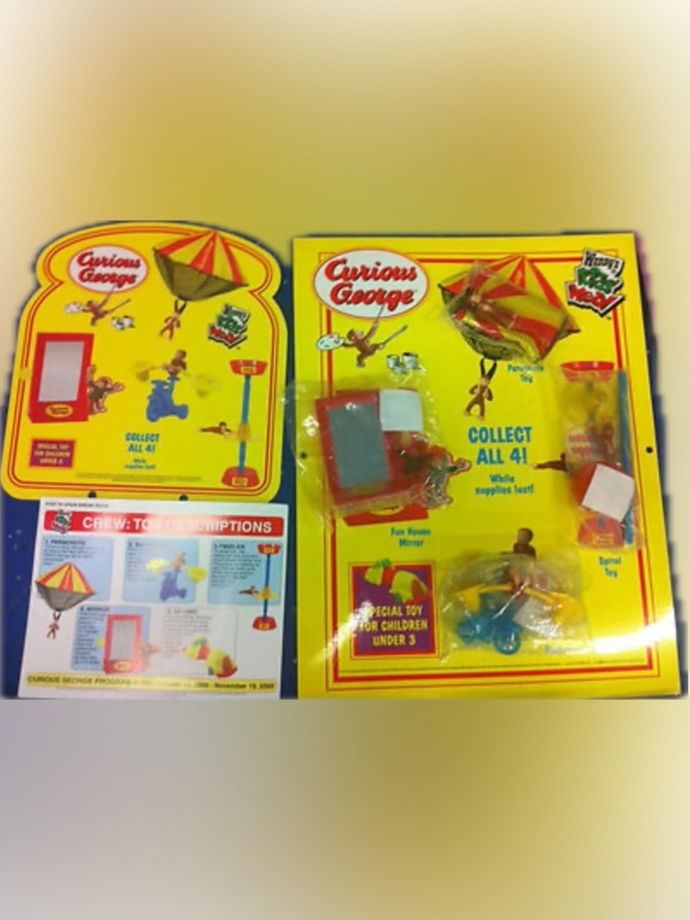 2000 Curious George Wendy’s Toy Display